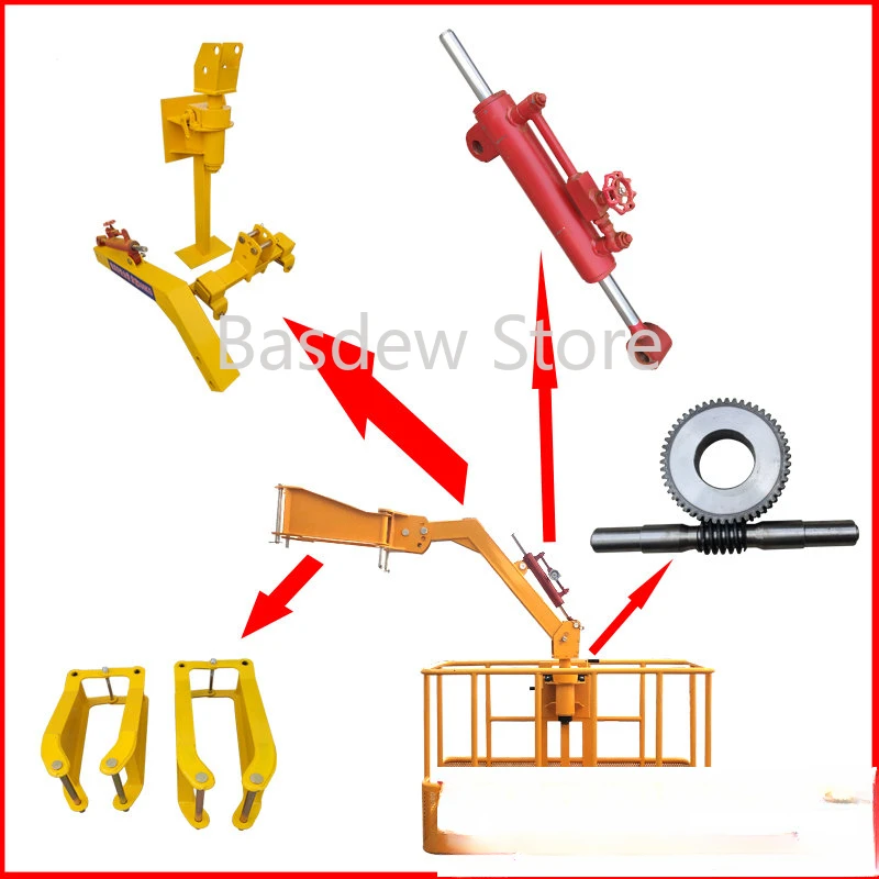 Hydraulic Automatic Balance Cylinder Crane Small Hook Disassembly-Free Bracket Crane Basket Special Rotating Arm Assembly