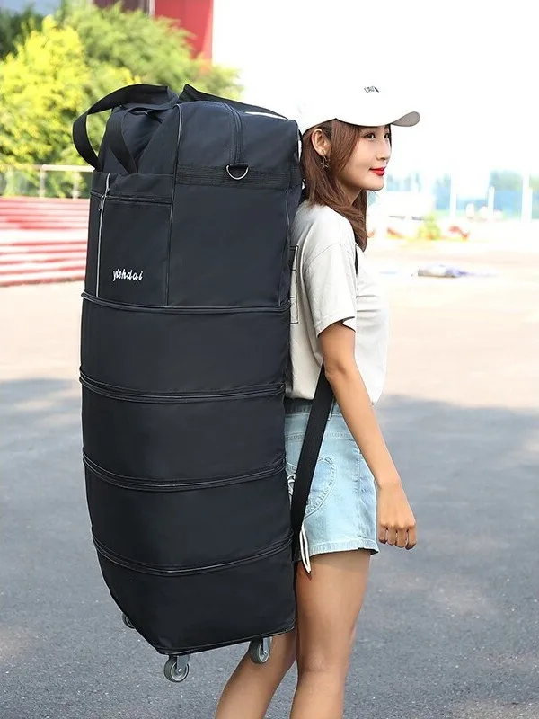 大容量旅行・引越し用荷物バッグ、重ねて置けるユニバーサルホイール付き、機内預け入れ可能キャリーオンスーツケース