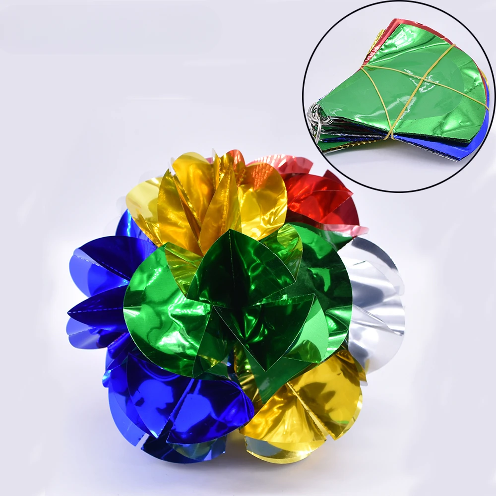 Empty Hand Appearing Flower Ball 18cm Spring Flowers Magic Tricks Stage Illusions Gimmick Prop Accessories Appear Large Bouquet