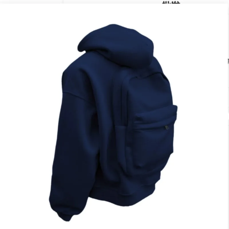 Hoodie With Built-In Backpack for Daily Carry