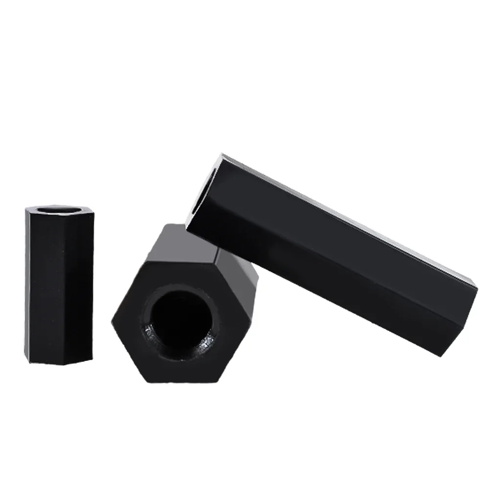 Black White Female Hex Nylon Motherboard Standoff Spacing Bolt Screws M2 M2.5 M3 M4 M5 M6 Rack Spacers Columns For PCB