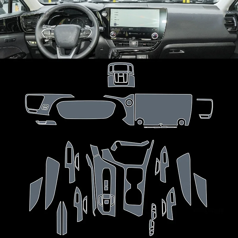 For Lexus NX 250 350h 2022-2023 Car Interior Center Console Transparent TPU Protective Film Anti-scratch Repair Film Accessories