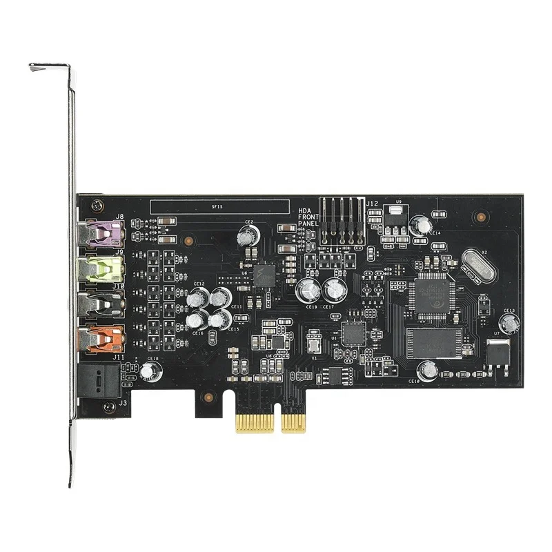 Original new 7.1 PCIe gaming sound card with 192kHz/24-bit Hi-Res audio for XONAR AE/SE