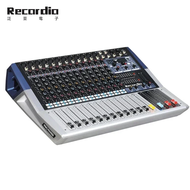 GAX-M120 High quality 12 channel audio mixer USB karaoke audio sound mixer console Wireless Blueteeth audio mixer