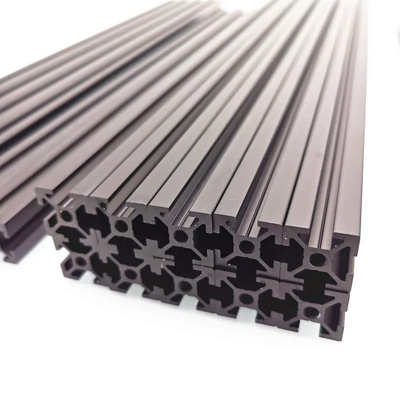 الألومنيوم الشخصي Misumi HFSB5-2020 إطار تشكيل بالبثق عدة ل Voron 2.4 للطابعة ثلاثية الأبعاد الأسود بأكسيد أعمى المفاصل الخامس 2.4 البثق