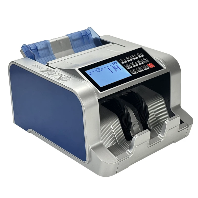 1100D2 UV3MG Money Counting Machine Multi Currencies USD EUR PKR LYD Bill Counter Banknote Cash Detector Can Add National Flag