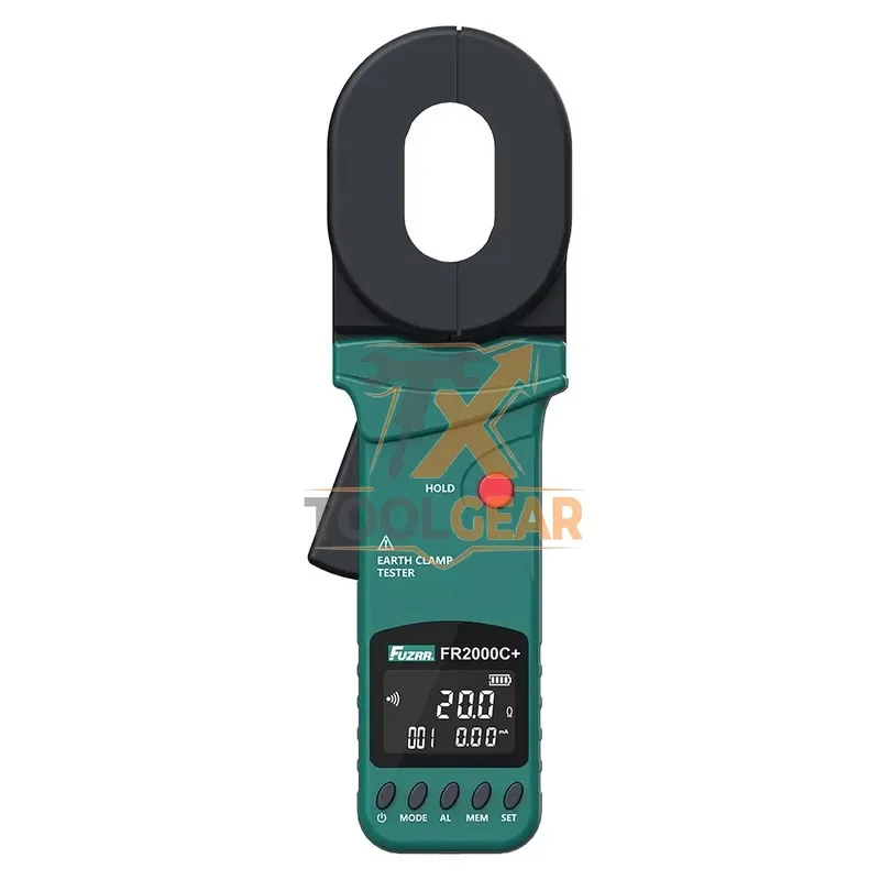 2026hotsale* Upgraded FR2000C LCD Digital Display Counting Automatic Range Clamp Meter for Ground Resistance test