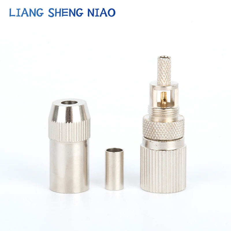 75 Ohm 1.6/5.6(L9) Mannelijke Rechte Krimp Bevestiging Rf Coaxiaal 75-2-2 L9 Stekker Connector Voor Kabel Rg174, Rg188a, Rg316, Lmr100