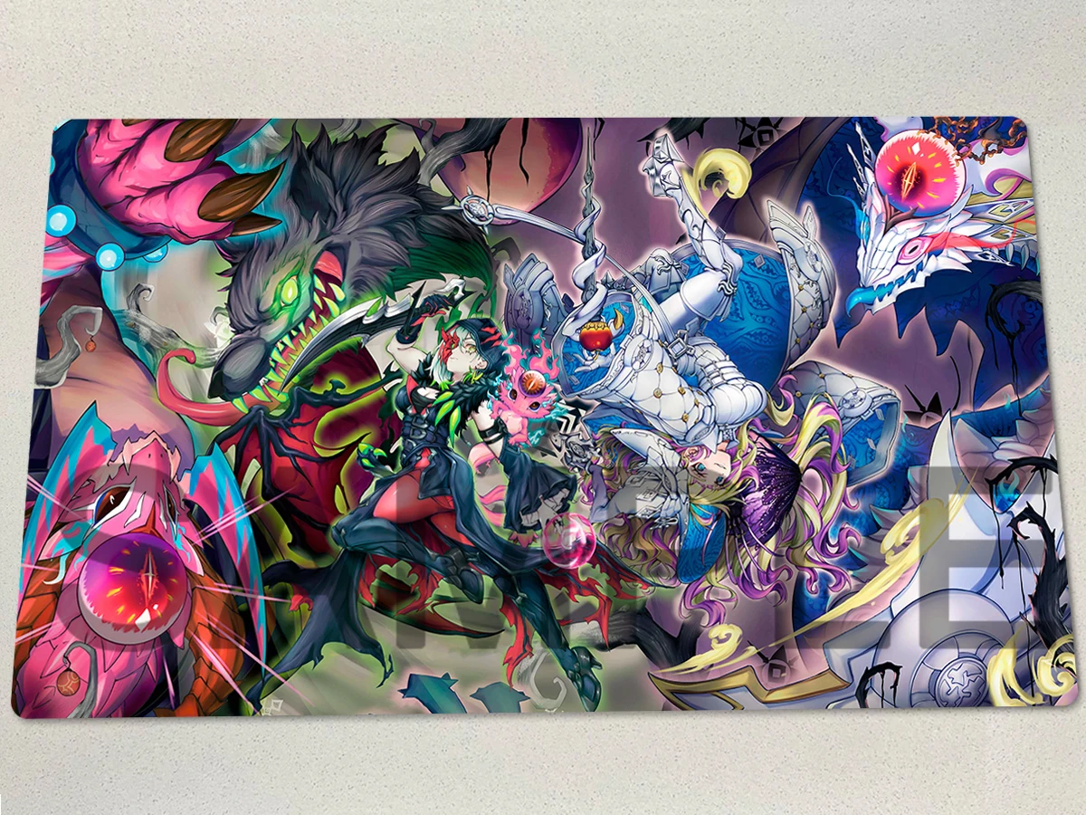 

YuGiOh Playmat Original Sinful Spoils - Snake-Eye Doomed Dragon TCG CCG Mat Diabellze Торговый коврик для карточных игр Коврик для мыши Бесплатная сумка