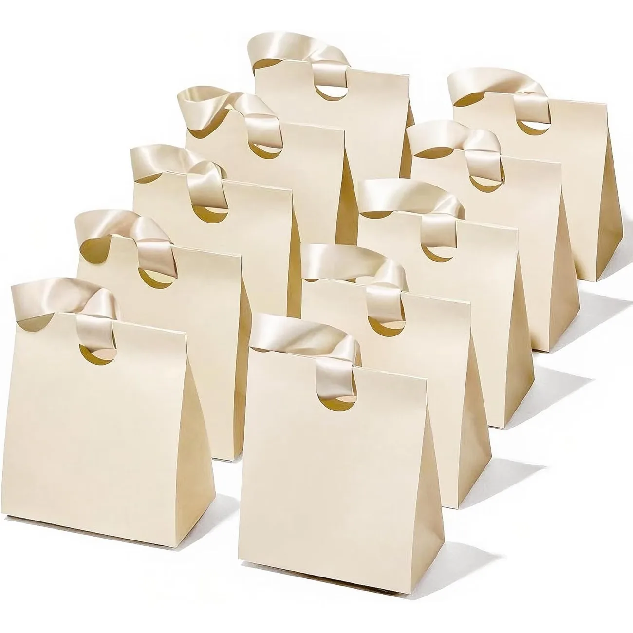 5/10 ensembles de rubans réutilisables blanc crème, cadeau pour elle/lui, essentiel pour les cadeaux d'anniversaire et de mariage, adapté à