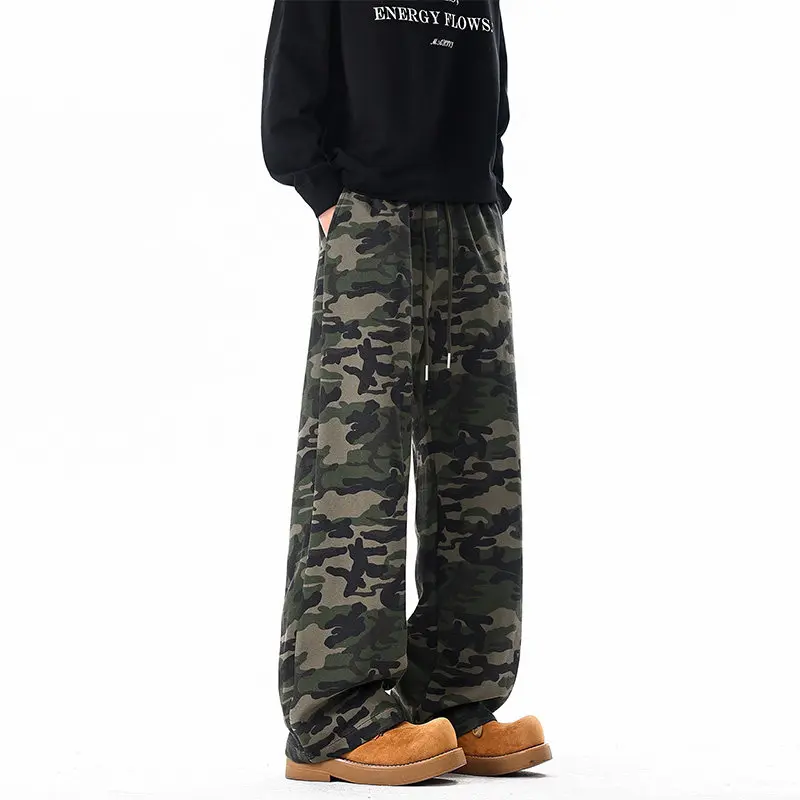 

Американские ретро-брюки камуфляжные в стиле Cleanfit, уличные, в стиле парашютиста, рабочие, мужские, осенне-зимние, прямые, в стиле хип-хоп, с широкими штанинами