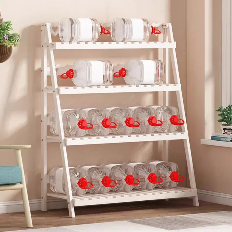 رفوف نباتات خشبية إسكندنافية للشرفة قابلة للطي من النوع المحمول أرفف نباتية متعددة الطبقات أثاث منزلي داخلي يدعم FYPS #4