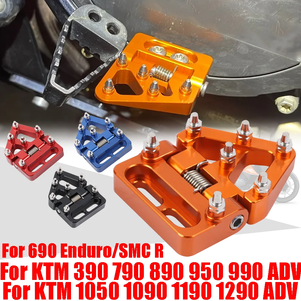 Foldable Rear Brake Pedal Step Tip Plate For KTM 390 790 890 990 950 1050 1090 1190 1290 Super Adventure R S T 690 Enduro SMC R