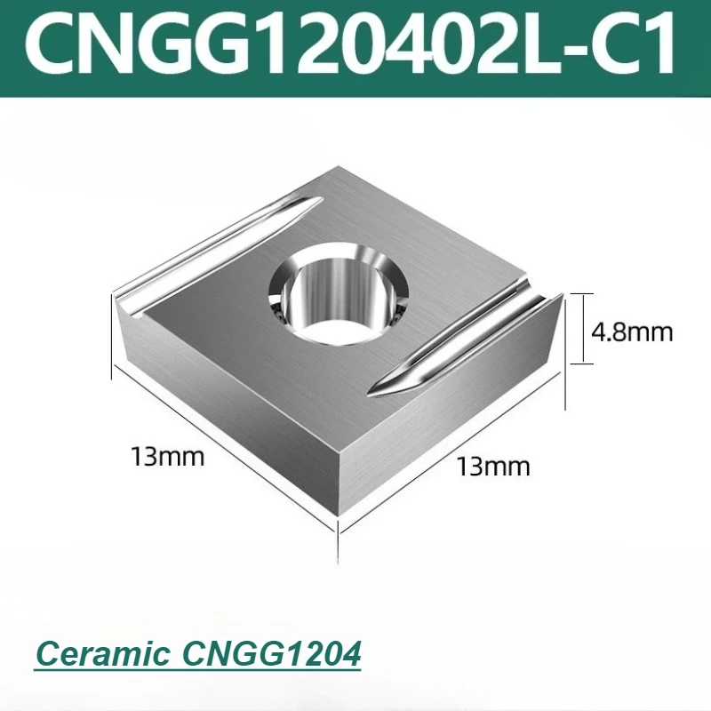 

10PCS CNGG120402/04L-C1 CNGG120402/04L-S CNGG120404L/R-H1 CNC Metal Ceramic Blade High Gloss Precision Milling Cutter Grain