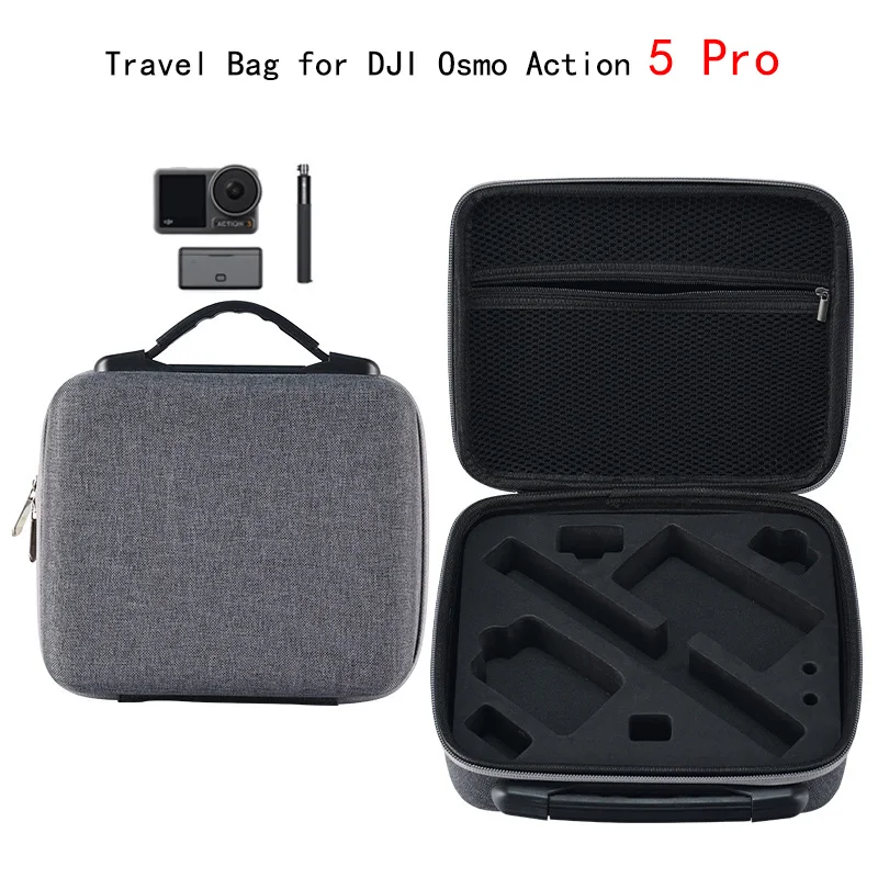 Travel Carrying Bag for DJI Osmo Action 5 Pro Camera Accessories Waterproof Shockproof Protective Storage Case Bag Portable Box