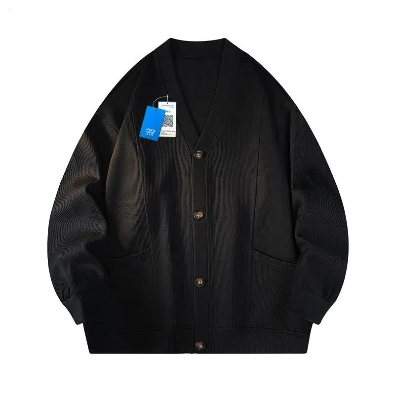 New In  Men's Cardisgan Loose Sweater For Autumn And Winter Fashion Young Man Knitwear Button Jacket Soft Casual Coat Popular