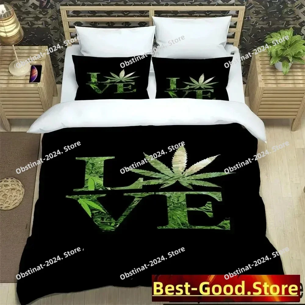 

3D Bob Marley Reggae Music Maple Leaf Bedding Set Printed Duvet Cover Pillowcase Single Double Style Queen King Size Sets