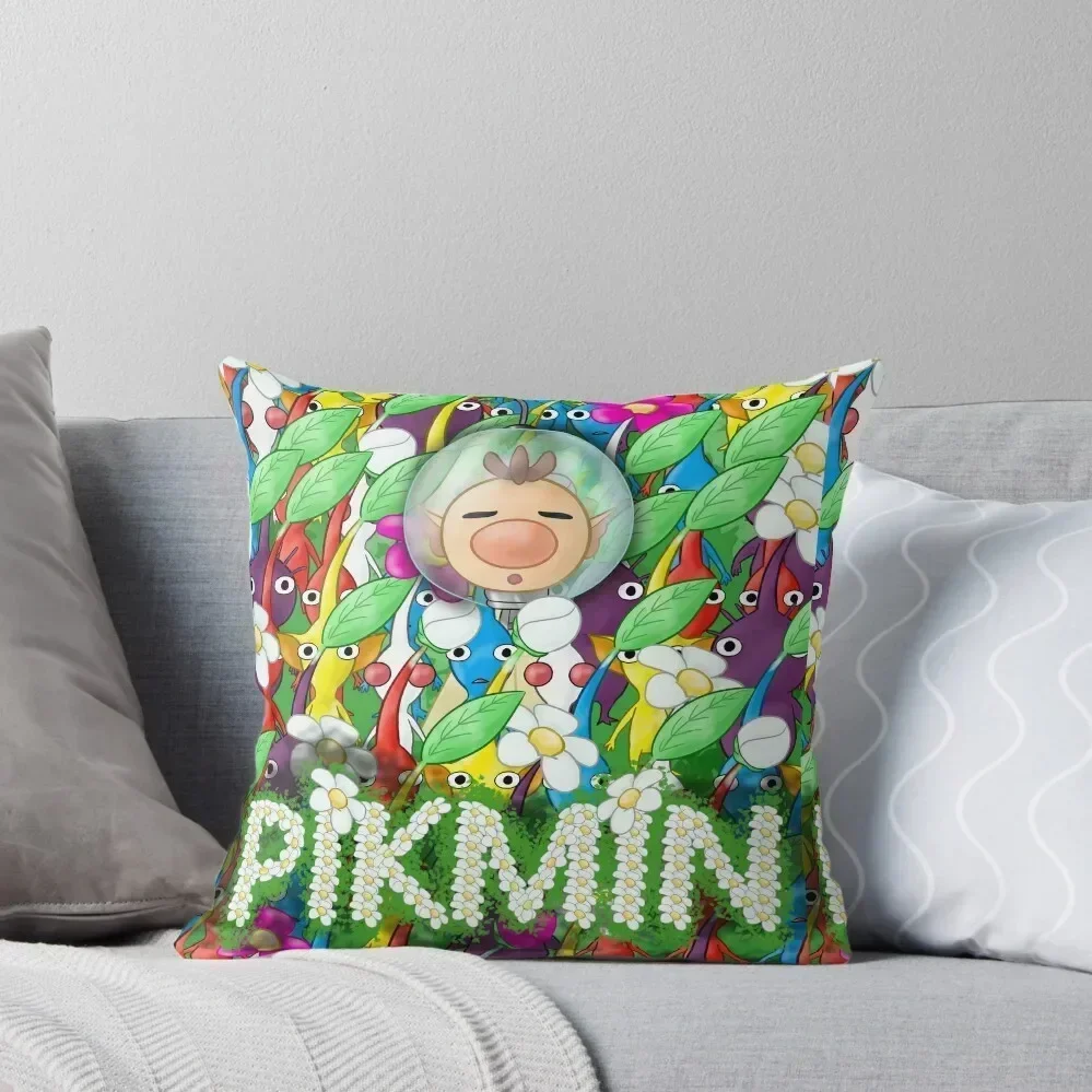

PIKMIN - Crowded Olimar Throw Pillow christmas pillowcases Cushions Cover autumn pillowcase pillow