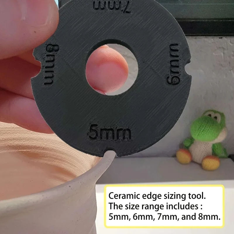 Manual Ceramic Rim Trimming Tool 5-8mm Ergonomic Grip Pottery Glass Craft Beginner Tool