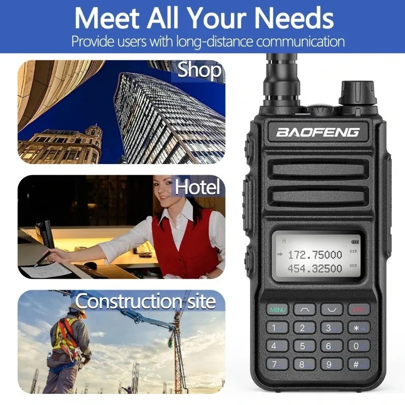 Baofeng UV-13R جهاز اتصال لاسلكي UV-15R عالي الطاقة من النوع C راديو Comunicador لاسلكي تخاطب احترافي متعدد الوظائف راديو محمول