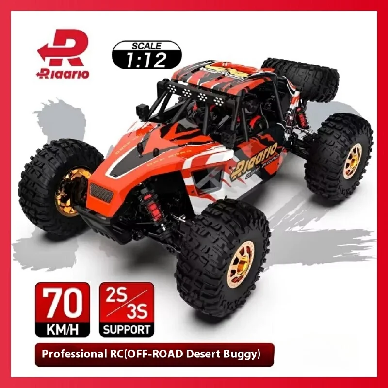 Rlaarlo 1/12 Am-D12 Rtr 2.4g 4wd High Speed Brushless 2s/3s Rc Electric Remote Control Model Car Desert Truck Adults Boys Toys