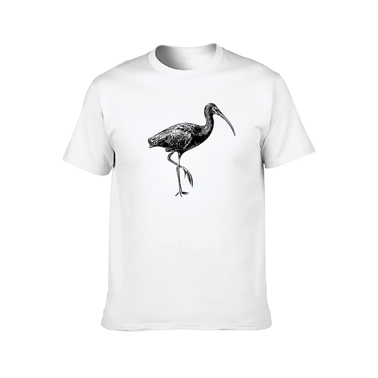 تي شيرت Ibis باللون الأبيض بتصميم أسود تي شيرت مضحك تي شيرت رجالي فكاهة داكنة تي شيرت