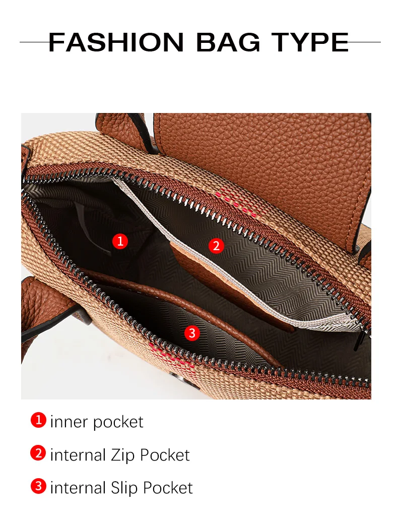 Aidani Canvas Plaid Dumpling Bag für Damen, neuer Stil, luxuriöses Gefühl, großes Fassungsvermögen, Handtasche, Schulter- und Umhängetasche – Detail 5