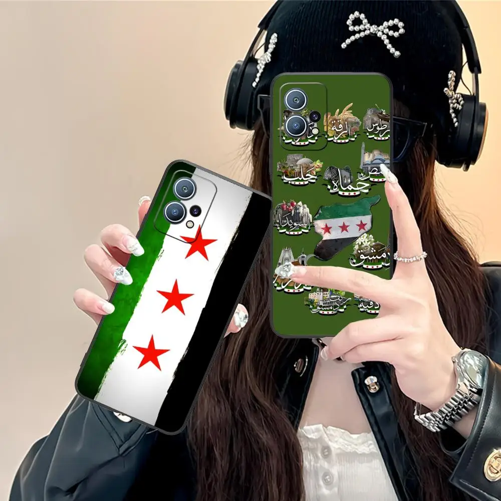 Syria Flag Matte TPU Mobile Phone Case for Huawei P60 P50 P40 P30 P20 P10 P9 P8 Pro Lite Plus Colorful Printing Cover