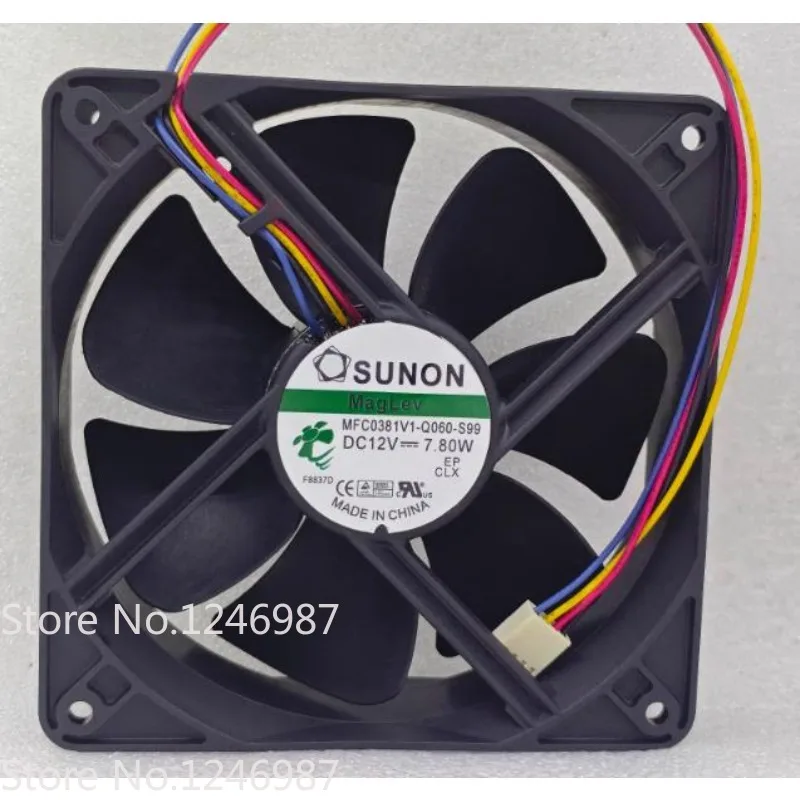 

Новый вентилятор SUNON MFC0381V1-Q060-S99 12038 12В 7.8Вт 12см, большой объем воздуха, для корпуса ПК, 120*120*38мм