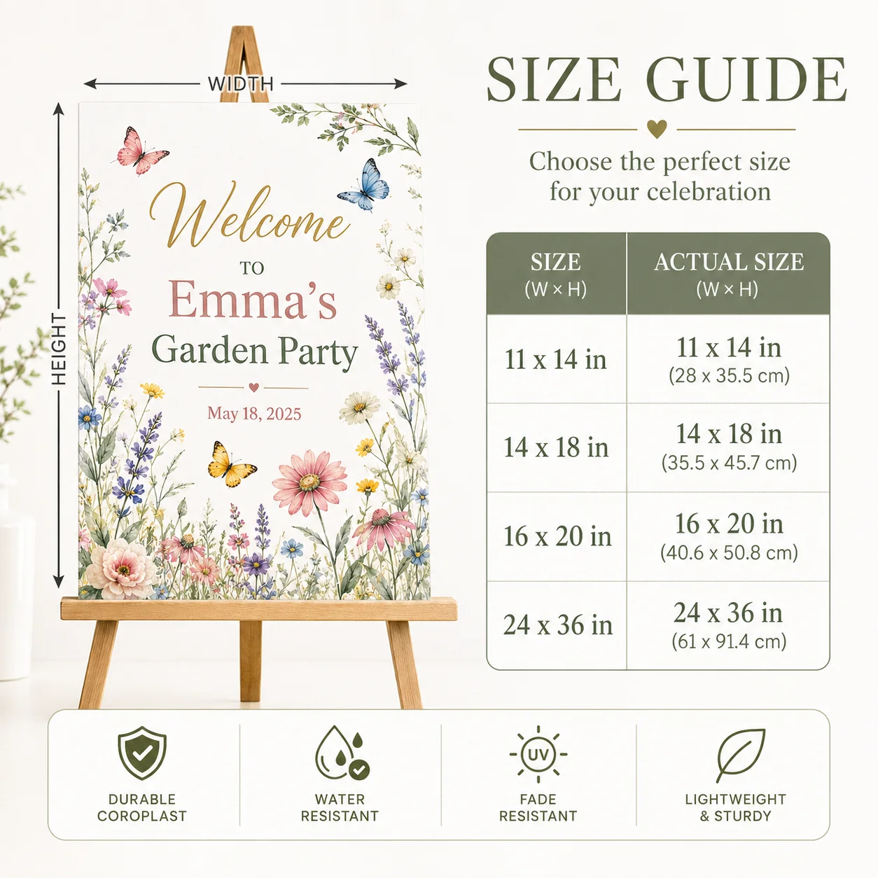 Personalized Welcome Sign Foam Board Vertical Display Board Custom Photo Text Design For Wedding Party Event Decoration Supplies view 2