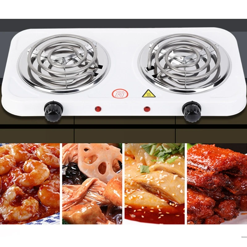 2000W Iron Burner Electric Stove Hot Plate 110/220V Portable Kitchen Cooker Coffee Heater Milk Soup Durable Asjustable Quick