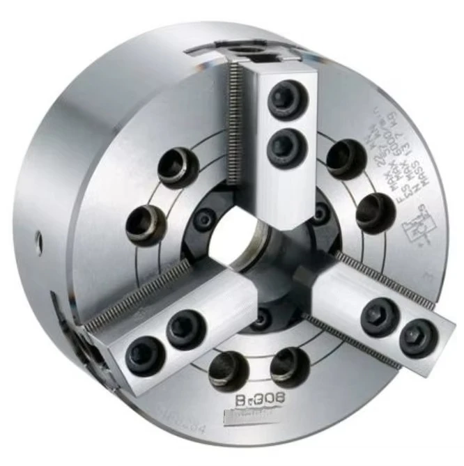 B-208 High-Precision Low-Cost Lathe 3 Jaw Hollow Self Centering Hydraulic Chuck Industrial Component