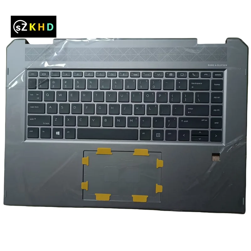 L34210-001 US English Backlit Keyboard With Shell Palmrest Upper Case for HP ZBook Studio 15 G5 XW1 Palmrest Korean C Shell gray