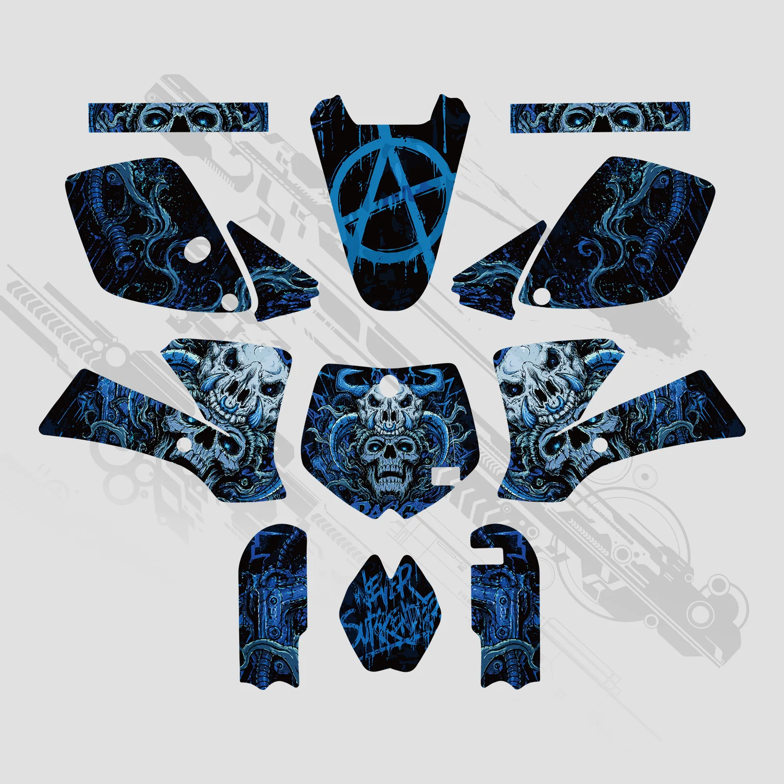 NICECNC Für KTM SX 65 SX65 2002-2008 Motocross Verkleidung Grafiken Hintergrund Aufkleber Sticker Anpassbar 2007 2006 2005 2004 2003 – Detail 4