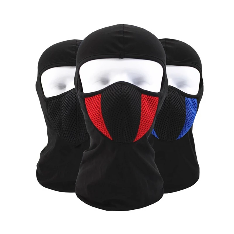 Breathable Balaclava Motorcycle Full Face Mask Motorbike Cycling Bike Mask Motor Helmet Hood Moto Riding Neck Face Mask