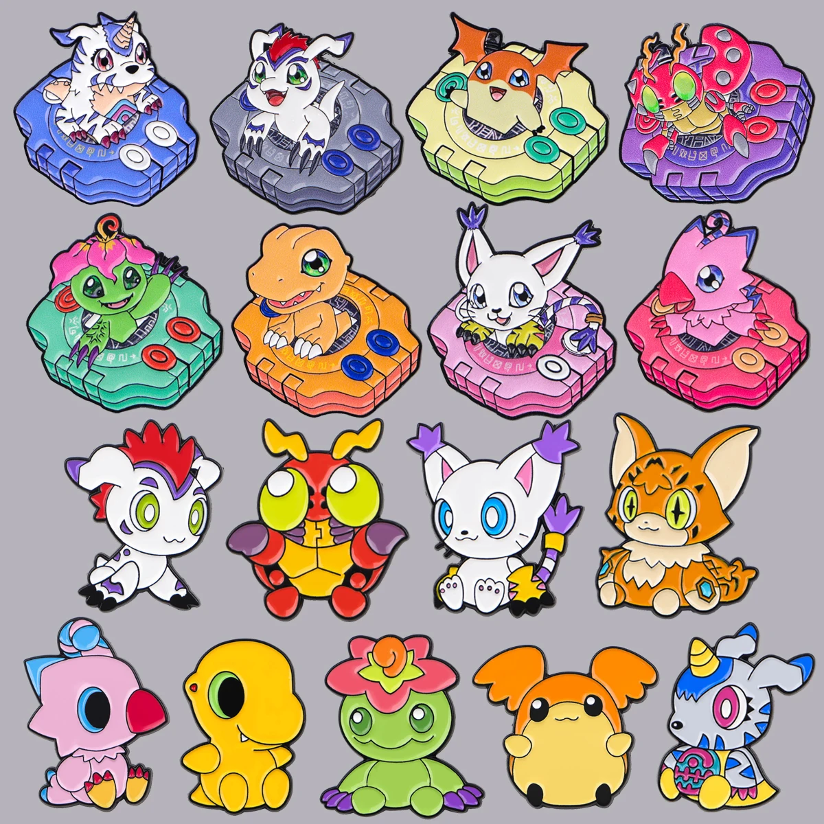 Japanese Anime Monster Enamel Pin Cartoon Figures Brooches Lapel Badges Briefcase Backpacks Accessories Decoration Jewelry Gifts