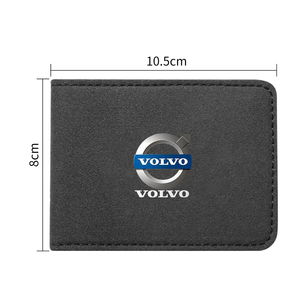 Car Driving License Bag Card Credit Holder Purse For Volvo XC90 XC60 C30 T6 S60 C70 XC40 V40 XC70 V70 V60 V50 S80 S40 V90 S90