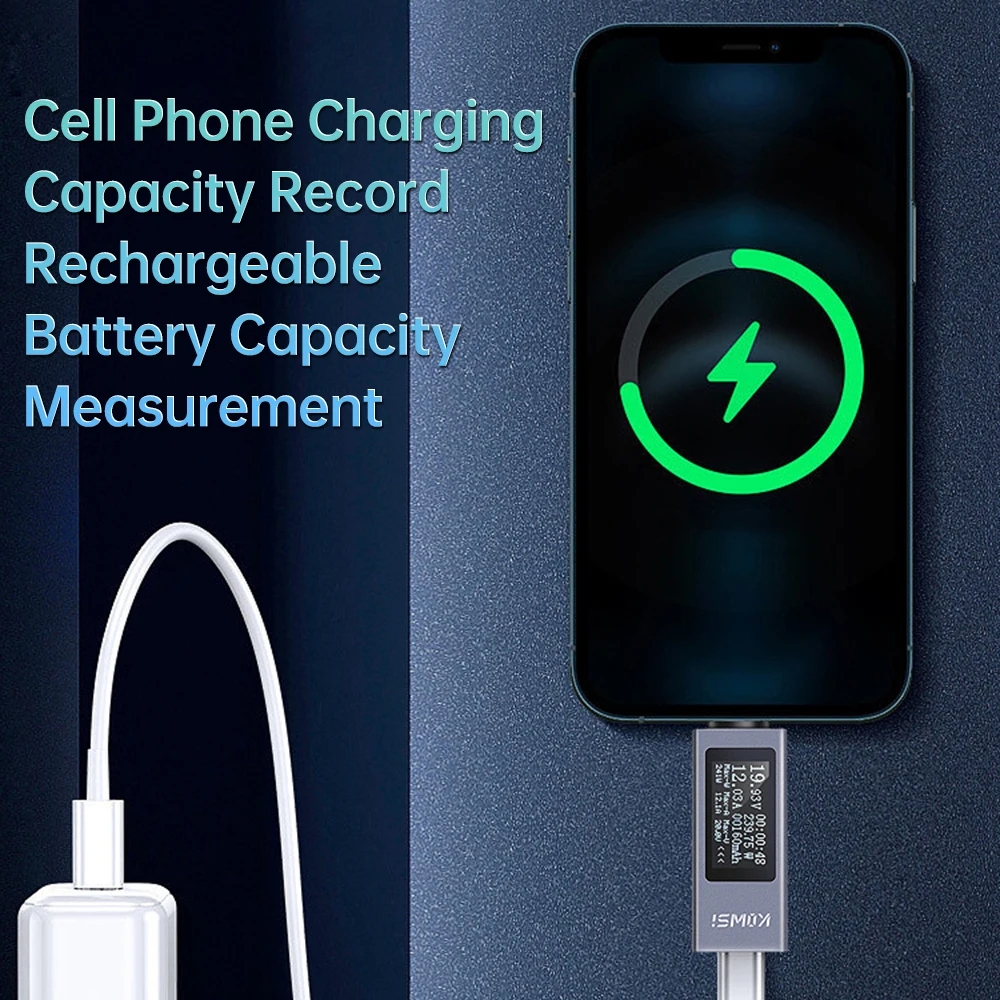 KWS-2301C شاشة ديجيتال متعددة الوظائف تيار مستمر الجهد الحالي متر الطاقة متر نوع-C شحن الهاتف تستر تيار مستمر 4-30 فولت 0-12A