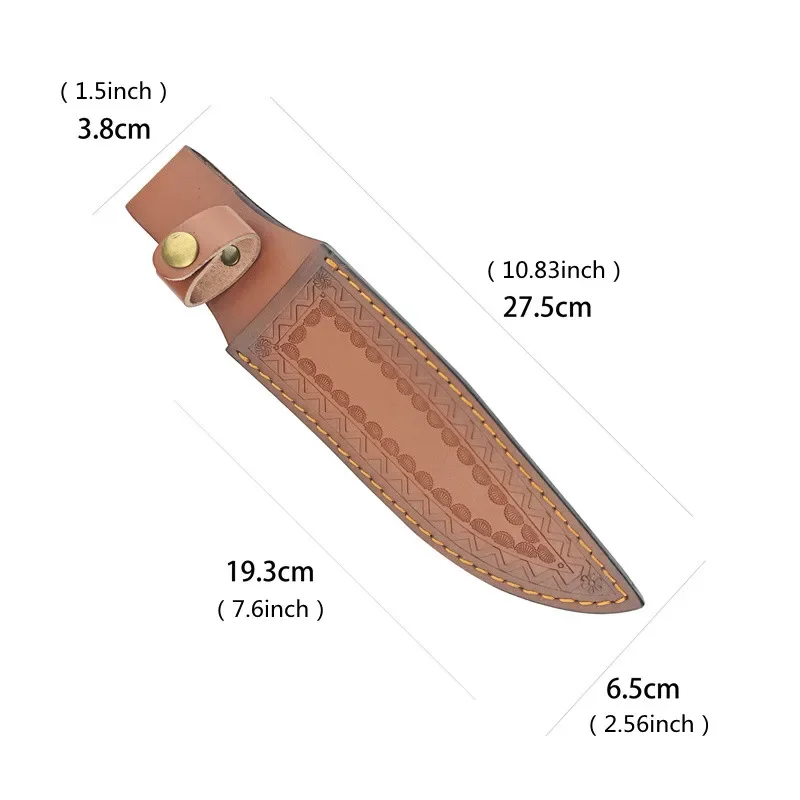 High Quality SA Fixed Blade Knife Outdoor Camping Leather Sheath Straight Knife Holster for Outdoor Carry Storage Bag Scabbard