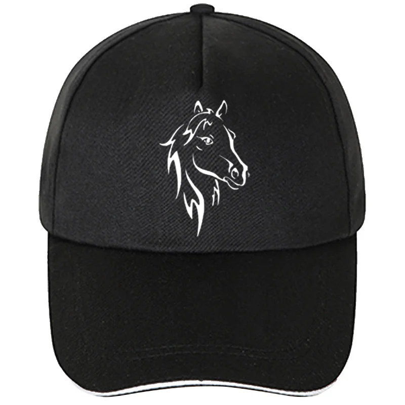 fashion New Men Women Printing Horse Funny Baseball Cap for Hip Hop Cotton Trucker Snapback Tuning Hats Trucker cap for women