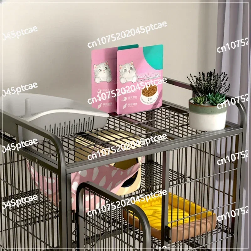 Multifunctional Household Four-story Cat Cage, Luxury Villa, Large Space Cattery, Small Domestic Indoor