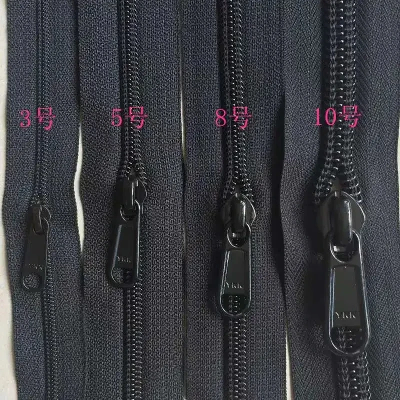20m/Lot 3#5#8#10# Continuous Ykk RC Coil Nylon Zipper Roll Tape or Slider Box Trolley Case Backpack Sleeping Bag Bulk Diy Use