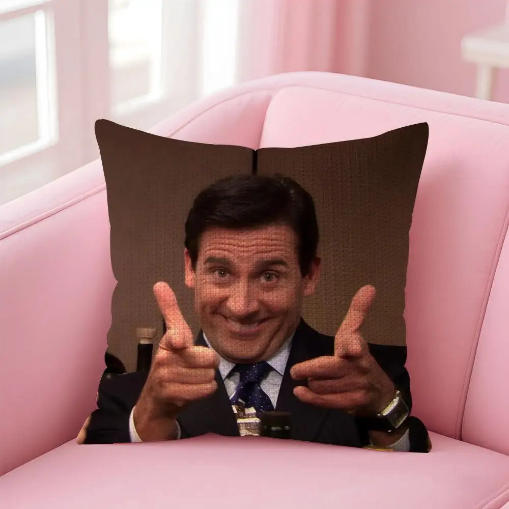American Tv The O-Office Michael Scott Cushion Cover Decorative Linen Throw Pillow Case Soft For Bed Sofa Car Home Decor