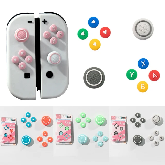 Nowy silikonowy miękki uchwyt na kciuk ABXY do przełącznika Oled NS Joy-con Thumb Stick Grip Cap Cover