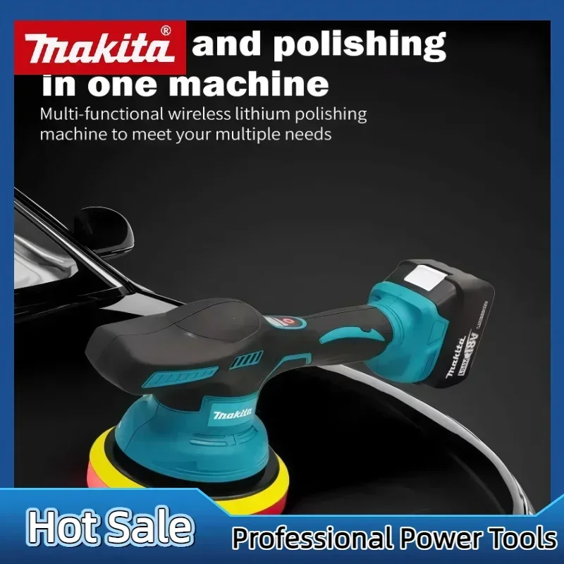 Makita Brushless Cordless Car Polisher 8 Variable Speed Waxing Buffer For 18V Battery Auto Paint Scratch Remover Polishing Tool - view 5