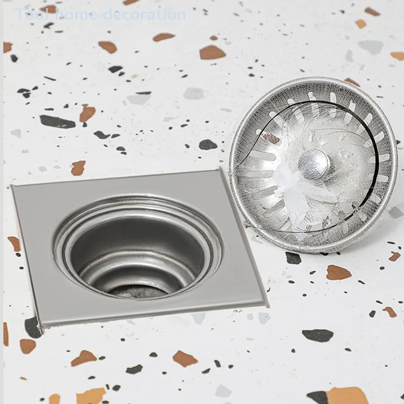 100 قطعة بالوعة المطبخ القابل للتصرف FilterMesh المجاري القمامة تصفية وجبة بقايا بركة شبكة حقيبة الصرف شاشة بالوعة شبكة نفايات