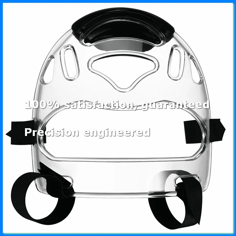 Taekwondo Face Mask Taekwondo Clear Detachable Protector Protective Mask for Sports Boxing Taekwondo Children-SPMI