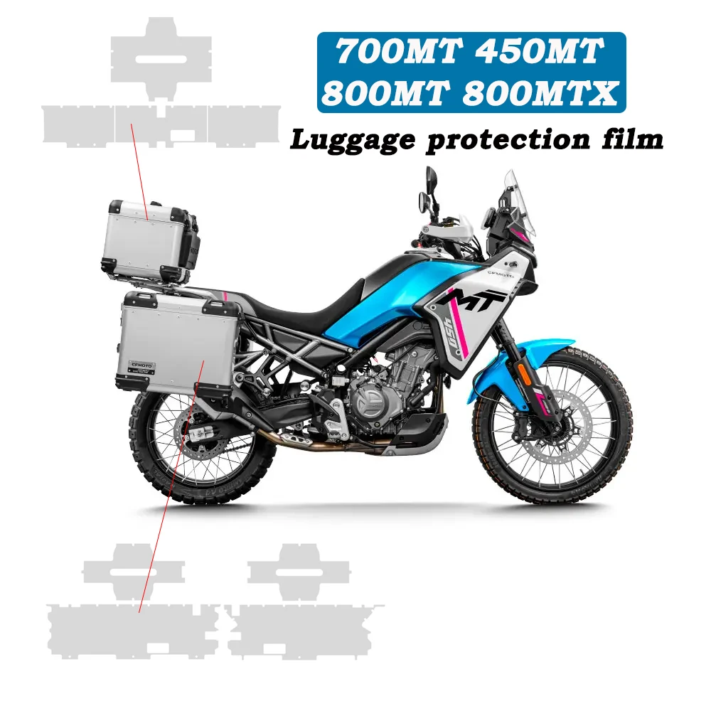 

700MT Three Box Protective film PPF For CFMOTO 800MT 700 MT 450MT 800 MT-X Luggage Anti scratch Protective Film