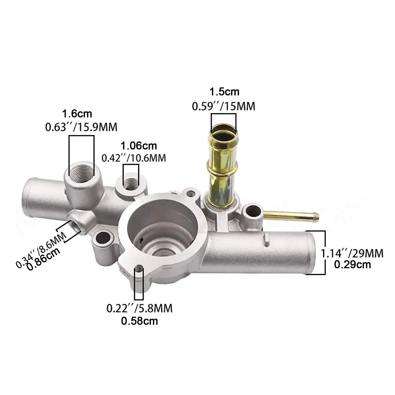 Engine Coolant Thermostat Housing Direct Replace Easy Installation Wear Resistant Repair for Truck Auto Accessories