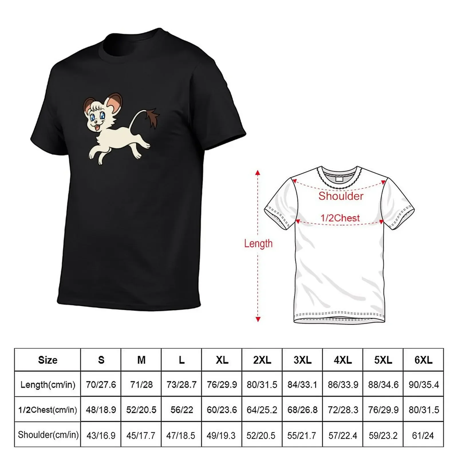 Kimba T-Shirt kawaii clothes anime vintage boys whites black t shirts for men Tees Y2K tops Unisex Summer Short Sleeve